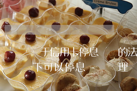 關于信用卡停息掛賬的法律(信用卡什么情況下可以停息掛賬處理)