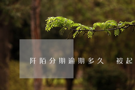 阡陌分期逾期多久會被起訴