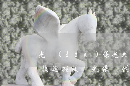 陽光擔(dān)保光大貸款逾期(光大銀行貸款逾期被陽光保險代償還)