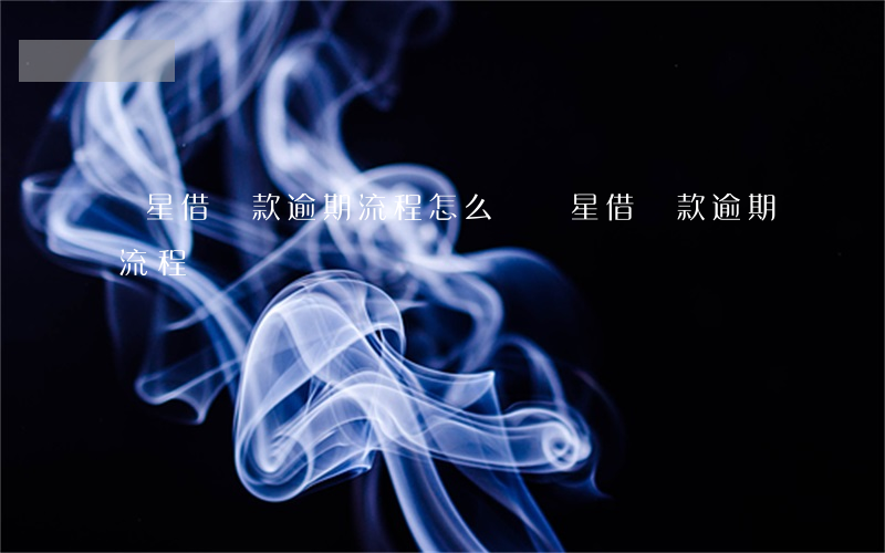 隨星借貸款逾期流程怎么樣（隨星借貸款逾期流程）