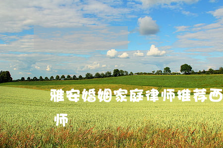 雅安婚姻家庭律师推荐(西安婚姻家庭资深律师)