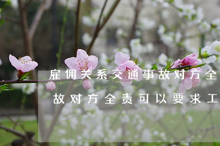 雇佣关系交通事故对方全责是工伤吗(交通事故对方全责可以要求工伤)