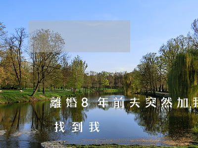 離婚8年前夫突然加我(離婚很多年前夫突然找到我)