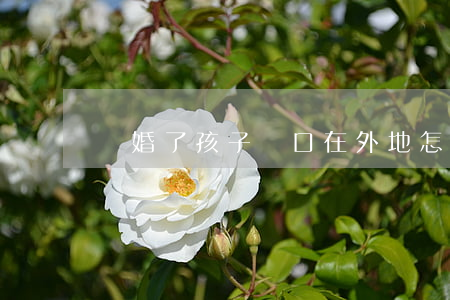 離婚了孩子戶口在外地怎么辦