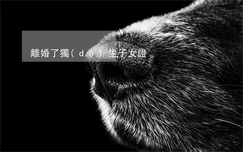 離婚了獨(dú)生子女證