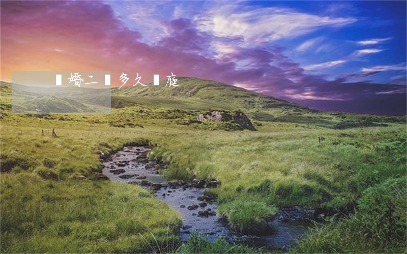 離婚二審多久開庭