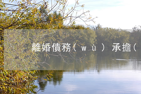 離婚債務(wù)承擔(dān)嗎