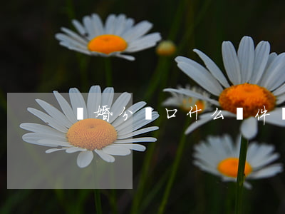 離婚分戶口什么條件(離婚后分戶口要怎么分)