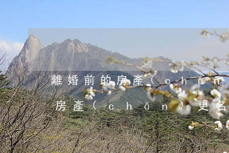 離婚前的房產(chǎn)更名有效嗎(夫妻房產(chǎn)更名是離婚前還是離婚后辦理)