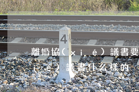 離婚協(xié)議書要多少錢(離婚協(xié)議書什么樣的)