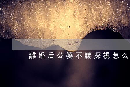 離婚后公婆不讓探視怎么辦