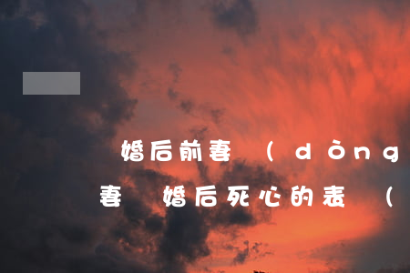 離婚后前妻動(dòng)態(tài)(前妻離婚后死心的表現(xiàn))