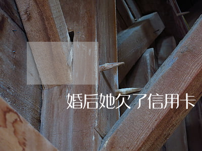離婚后她欠了信用卡
