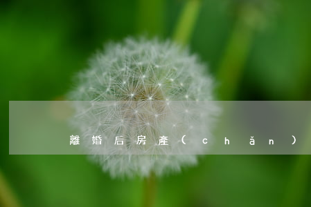 離婚后房產(chǎn)過戶有效期