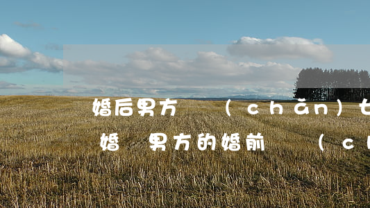 離婚后男方財產(chǎn)女方拿不到嗎(離婚時男方的婚前財產(chǎn)離婚女方能分到嗎)