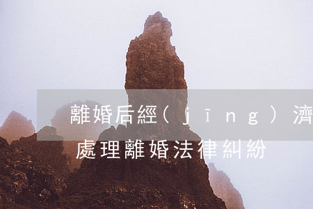 離婚后經(jīng)濟(jì)糾紛怎么處理(離婚法律糾紛)