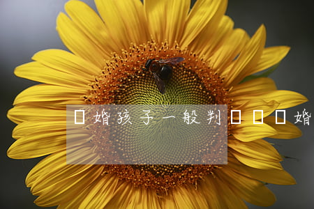 離婚孩子一般判給誰(離婚孩子一般判給誰)