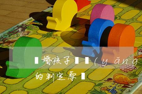 離婚孩子撫養(yǎng)權(quán)的判定原則