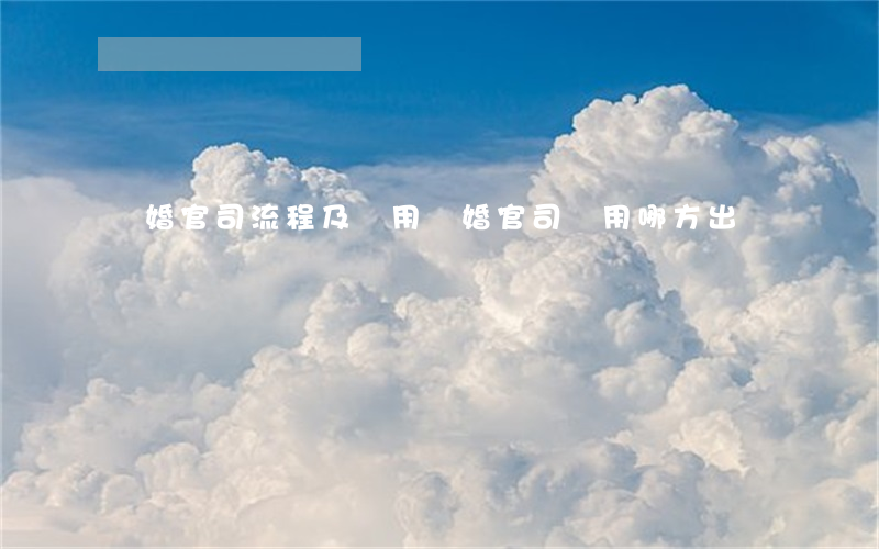 離婚官司流程及費用(離婚官司費用哪方出)