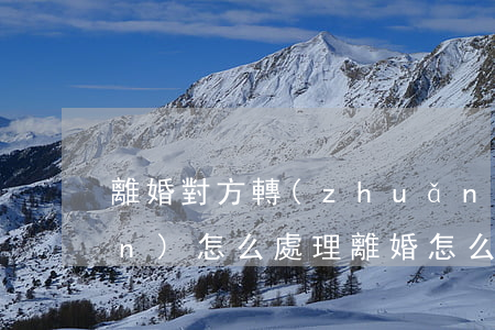 離婚對方轉(zhuǎn)移家產(chǎn)怎么處理(離婚怎么避免對方財(cái)產(chǎn)轉(zhuǎn)移)