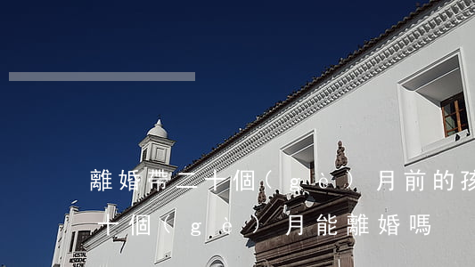 離婚帶二十個(gè)月前的孩子好嗎(孩子十個(gè)月能離婚嗎)