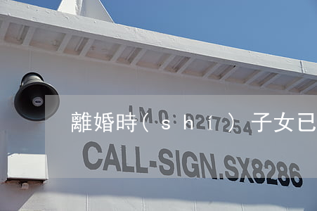 離婚時(shí)子女已成年