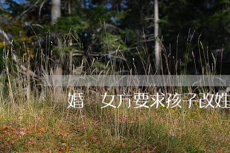 離婚時女方要求孩子改姓怎么辦