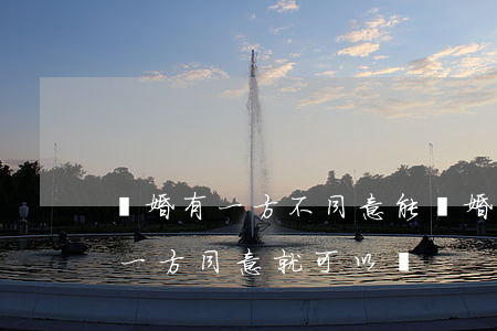 離婚有一方不同意能離婚嗎(離婚是不是只要一方同意就可以離)