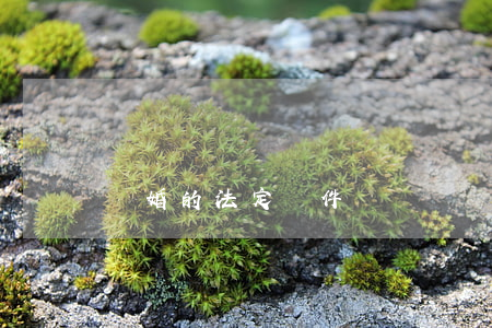 離婚的法定條件