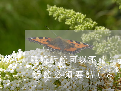 離婚訴訟可以不請(qǐng)律師嗎(離婚訴訟必須要請(qǐng)律師嗎?)