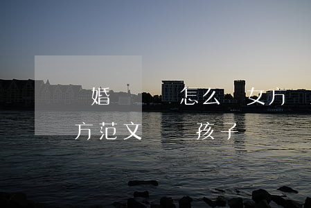 離婚訴訟書怎么寫 女方(離婚訴訟書怎么寫 女方范文兩個孩子)