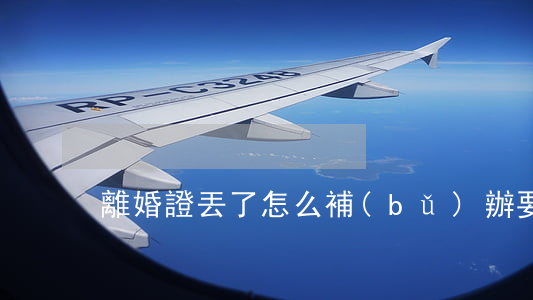 離婚證丟了怎么補(bǔ)辦要多久