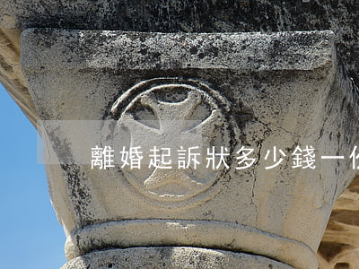 離婚起訴狀多少錢一份(寫離婚訴訟狀多少錢)