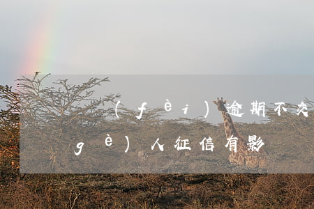 電費(fèi)逾期不交對(duì)個(gè)人征信有影響嗎(電費(fèi)逾期不交對(duì)個(gè)人征信有影響嗎知乎)