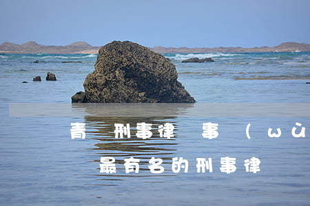 青島刑事律師事務(wù)所哪個第一名(青島最有名的刑事律師)