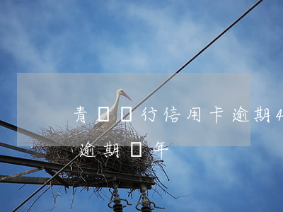 青島銀行信用卡逾期4天 信用卡3000元逾期兩年