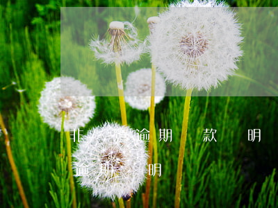 非惡意逾期還款說明(記錯還款日期開非惡意逾期證明)