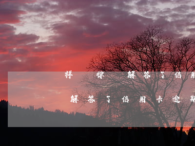 韓祥國律師解答了信用卡逾期兩年(韓祥國律師解答了信用卡逾期兩年)
