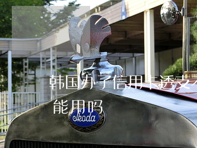 韩国办了信用卡透支不还(韩国信用卡在中国能用吗)