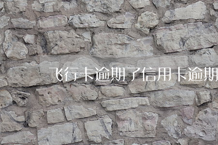 飞行卡逾期了（信用卡逾期做得了飞机吗）