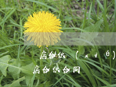 飯店合伙協(xié)議可以起訴法院嗎(飯店合伙合同)