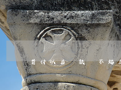 首付以后貸款還不起(房子付了首付還不起房貸)
