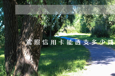 駕照信用卡能透支多少錢