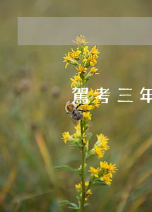 駕考三年逾期