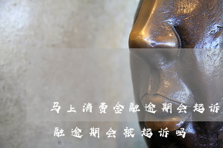 马上消费金融逾期会起诉吗最新 马上消费金融逾期会被起诉吗