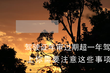 驾驶证年审过期超一年，驾照年审逾期一年以上，你需要注意这些事项！