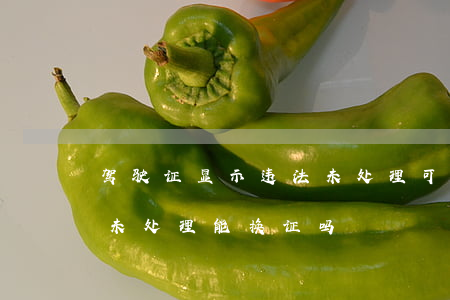 驾驶证显示违法未处理可以换证吗(驾照违章未处理能换证吗)