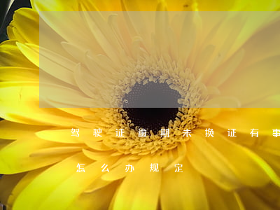 驾驶证逾期未换证有事吗(驾驶证逾期未换证怎么办(规定))