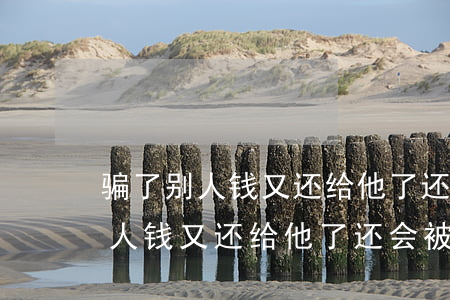 骗了别人钱又还给他了还会被拘留吗(骗了别人钱又还给他了还会被拘留吗)