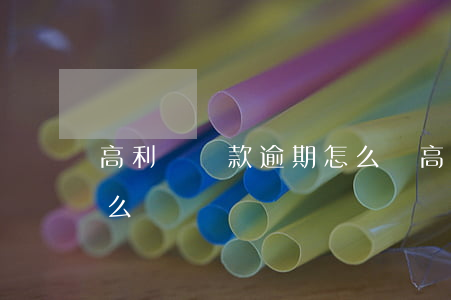 高利貸貸款逾期怎么辦(高利貸逾期上征信怎么辦)